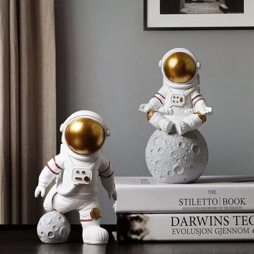 Oversize Astronaut Spaceman Toys Resin Action Figure Diy Model Speelgoed Home Office Desktop Decoration Art Crafts Statue Gift
