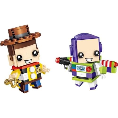 Disney Classic cartoon figures mini blocks Toy Story Buzz Lightyear woody nanobrick big head building brick toys for kids gifts