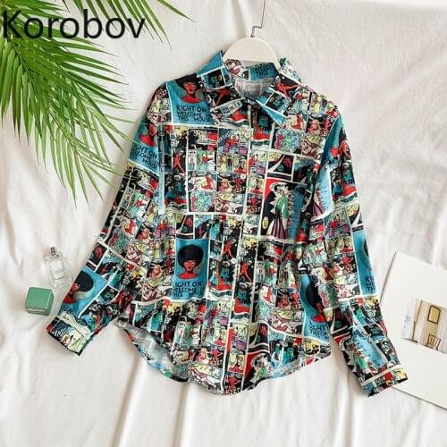 Женские рубашки с длинным рукавом KOROBOV China At AliExpress