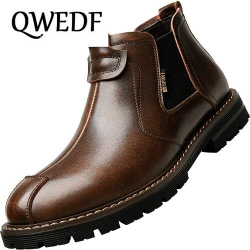 Brand New Mens Winter Sneaker Leather Boots Wool Cotton Mens Fur Leisure High-top Shoes Plus Velvet Warm Mens Shoes X13-51