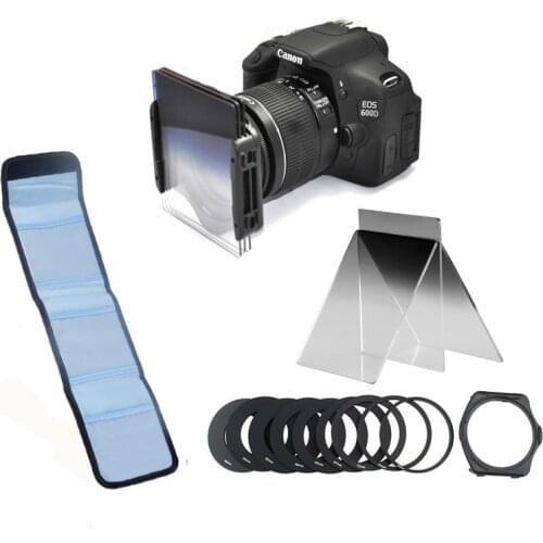 Cokin Filter Set P Series 3pcs Graduated ND2 ND4 ND8+ 49 52 55 58 62 67 72 77 82mm Adapter Ring + Holder Split Grad ND Filter