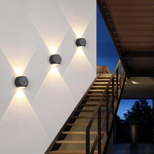 Cree Led Wall Light Outdoor Lighting Aluminum 2/4side Lighting IP65 Home Wall Sconce Lamp