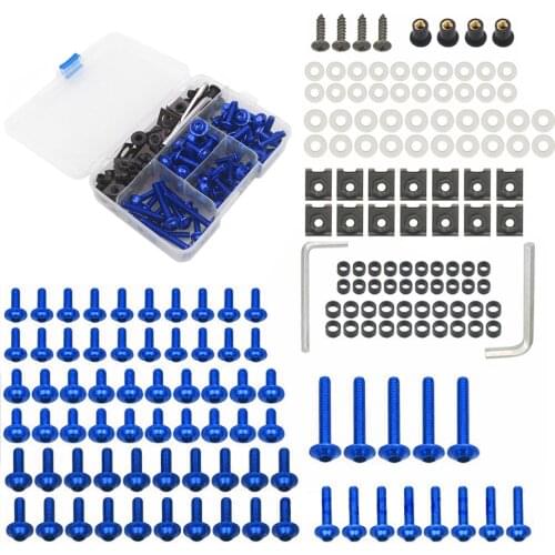 Motorcycle Parts CNC Aluminum Full Fairing Universal Bolt Kit Body Screws Suitable for Yamaha Suitable for Honda Suitable for Ka