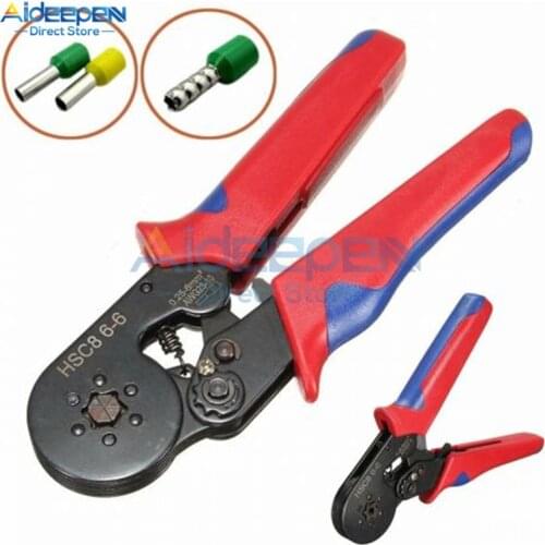 Tubular Terminal Crimping Tools Electrical Pliers HSC8 6-4 6-6 0.25-6mm2 Self-adjusting Crimping Pliers High Precision Clamp