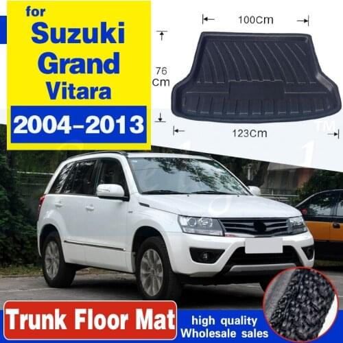 For Suzuki Grand Vitara 2004-2013 cargo Liner Tray Car Rear Trunk Cargo Mat Floor Sheet Carpet Mud Protective Pad