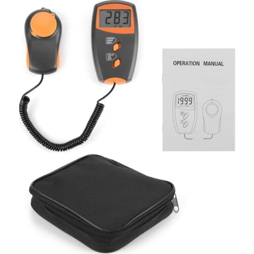 Handheld Mini Digital LUX Meter Digital Luxmeter LCD Display Light Meter Environmental Testing Illuminometer LX1010BS
