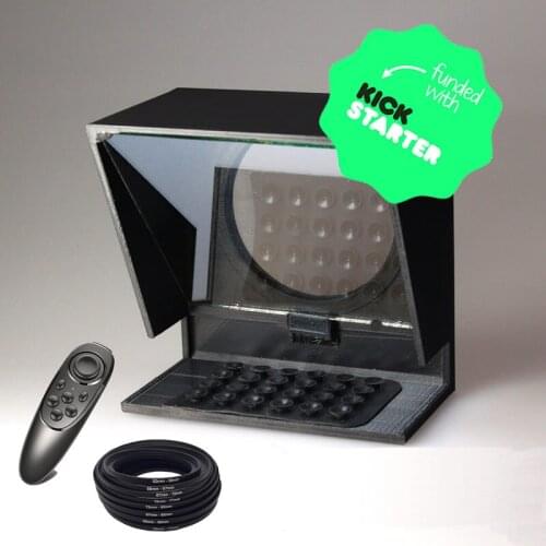 Upgrade Mini teleprompter portable inscriber mobile teleprompter with remote control，Speech, interview Live broadcast artifact