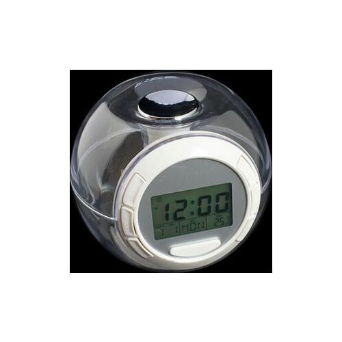 Transparent housing 7 colors natural sound mini desk Digital clock with calendar function 106X82mm