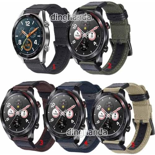 New Woven Nylon Watch Band Strap For Huawei Watch GT 42mm 46mm GT2e GT2 pro Smart Watch Replacement Wristband for GT2 42mm 46mm