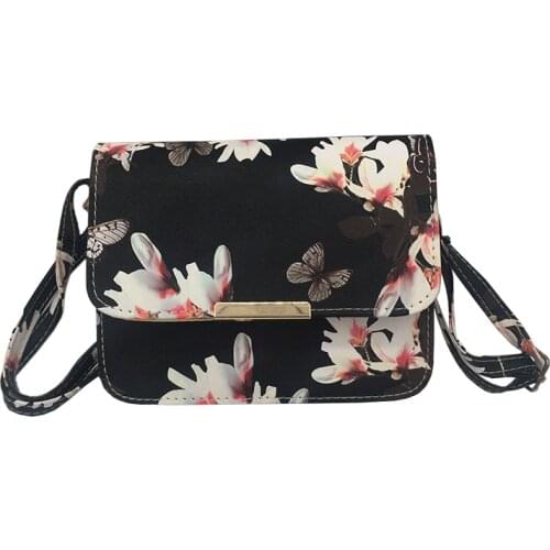 Messenger Bag Famous Designer Clutch Shoulder Bags Bolsa Bag Black White Women Floral Leather Shoulder Bag Satchel Handbag Retro