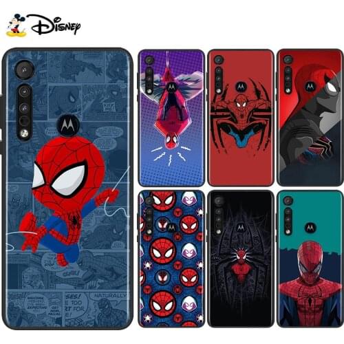 Super Hero Avengers Spider-Man For Motorola Edge G Stylus ONE Fusion Marco Hyper G9 G8 E7 E6 Plus PLAY Power Lite Phone Case