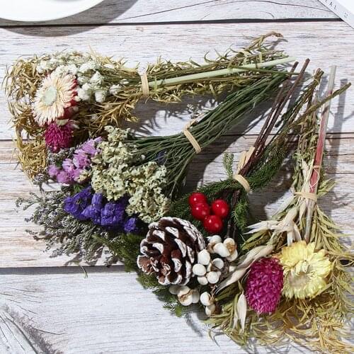 1Bunch Mini Dried Flower Gypsophila Natural Dried Bouquets Rose Plant Stems Wedding Party Home Decor Photo Props DIY Crafts