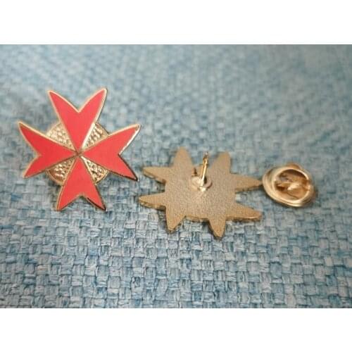 Masonic Knights Templar Lapel Pin Freemason lapel badge