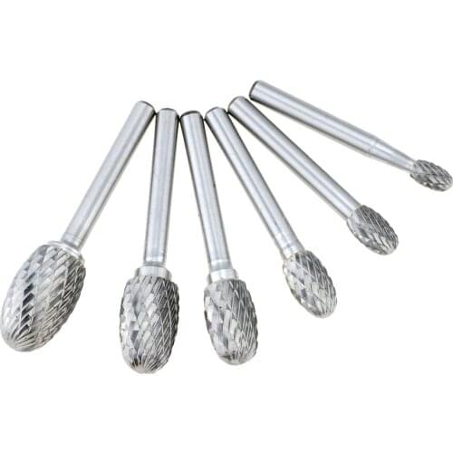 1Pc EX Type Head Tungsten Carbide Rotary File Tool Point Burr Milling Cutter Grinder Abrasive Tools Metalworking Bit Tools