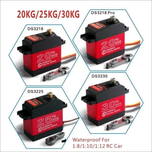1 X Waterproof servo 20KG 25KG 30 KG high speed metal gear digital servo baja for 1/8 1/10 Scale RC Cars DS3218 DS3225 DS3230