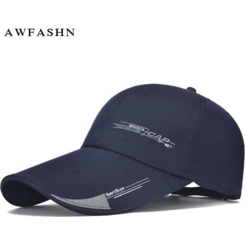 Extended sun visor baseball cap in summer outdoor hat fishing Strong Breathable dad hats mens caps bone club sport trucker