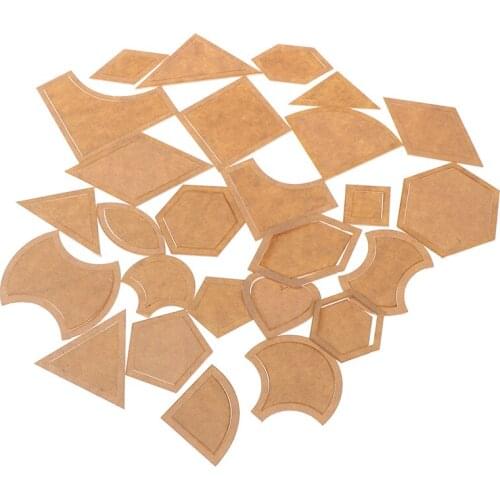 54 Pcs/set Patchwork Template Cloth For Quilting Supplies Handmade Mixed Quilt Templates Acrylic Diy Tool For Patchwork Hot