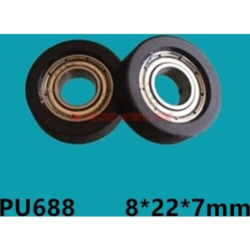 8*22*7mm polyurethane rubber roller bearing small wheel pulley wheel sorter 688 drawer pulley wheel package