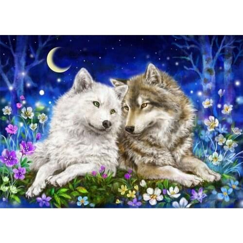 Diamond painting animal wolf art mural 5D DIY gift full square/round Rhinestone mosaic cross stitch kit for home decoration wall