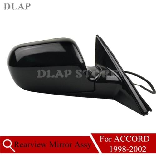 Car Outer Rearview Side Mirror Assy For HONDA ACCORD 1998 1999 2000 2001 2002 CF9 CG1 CG5 Black Color 3-PINS 3-WIRES