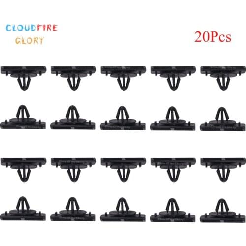 CloudFireGlory 20Pcs Vehicle Threshold Fastener Positioner Ground Effects moulding Clip 55156447A 55156447AB For Chrysler