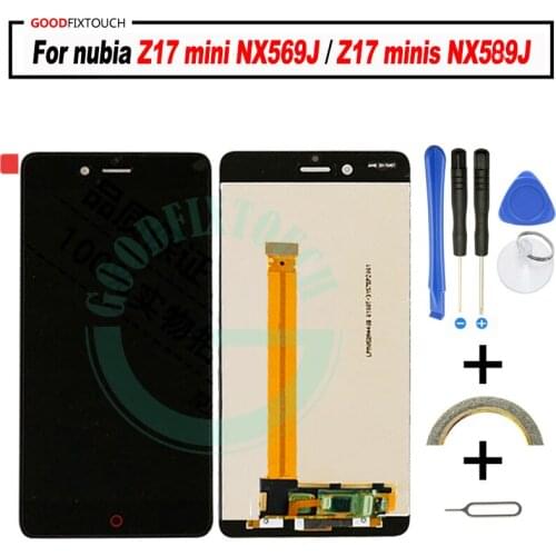 For ZTE nubia Z17 mini NX569J LCD Display + Touch Screen Digitizer For nubia Z17 minis NX549J LCD Aseembly