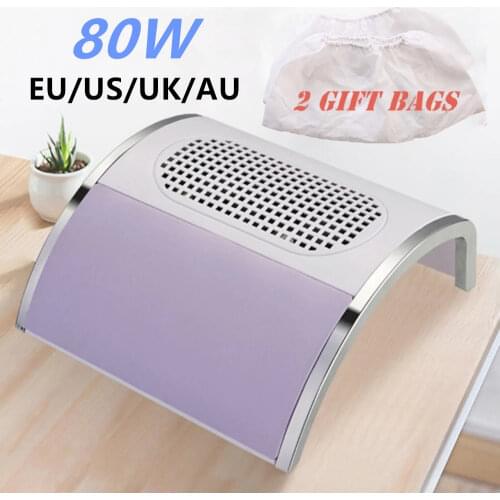 Vacuum Cleaner for Manicure Nail Vacuum Cleaner Manicure Dual Fan Nail Dust Vacuum Cleaner Manicure Art Nail Dust Collector 80w