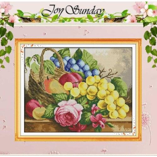 Fruit Basket(4) Counted Cross Stitch 11CT 14CT Cross Stitch Sets Wholesale Chinese Cross-stitch Kits Embroidery Needlework