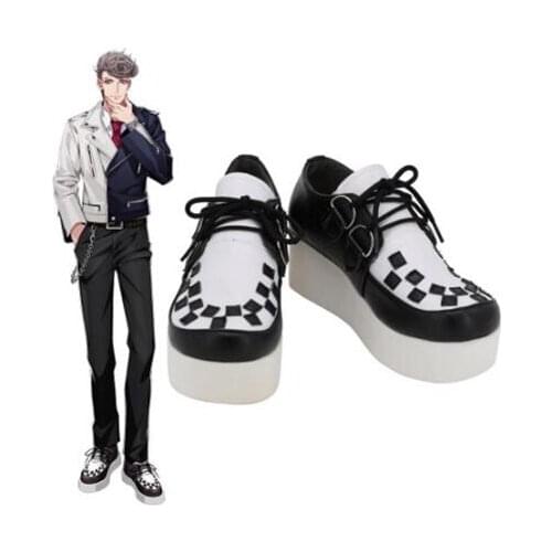 Hypnosis Mic Division Rap Battl DRB Hitoya Amaguni Cosplay Boots Shoes Men Shoes Costume Accessories Halloween Party Shoes