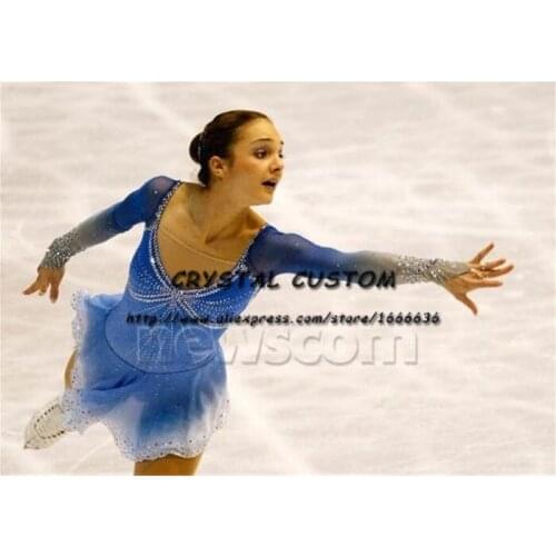 Crystal Custom Figure Skating Dresses Girls New Brand Ice Skating Dresses For Competition DR4569