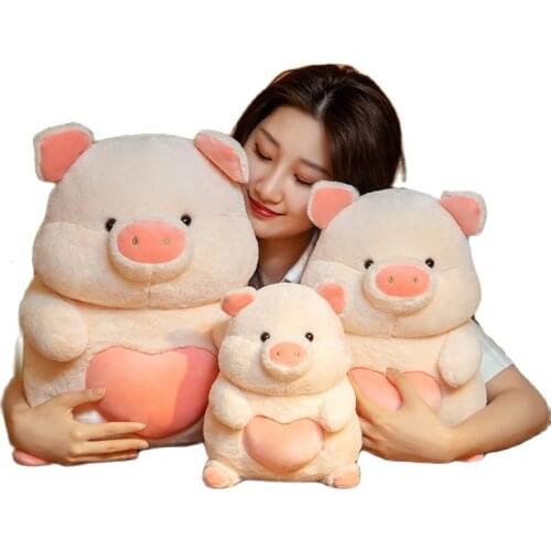 Kawaii Ангел Свинья Забавная Свинья Angel Pig Plush Stuffed Animal Crossing Doll Pillow Girls Favorite Plush Doll Hand-made Gif