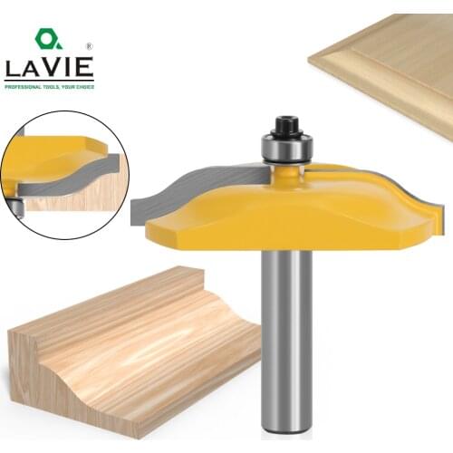LAVIE 1pc 12MM 1/2" Shank Large Carbide Raised Panel Router Bit with Ogee Wood Door Router CNC Milling Tool Woodworking MC03148