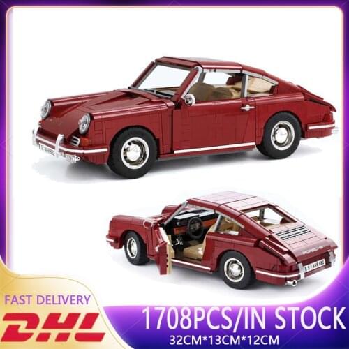 Hot 1708PCS Supercar 911 Racers Scale Famous Classic Sports Car High-Tech Vehicles Building Blocks Bricks Toys Birthday Gift