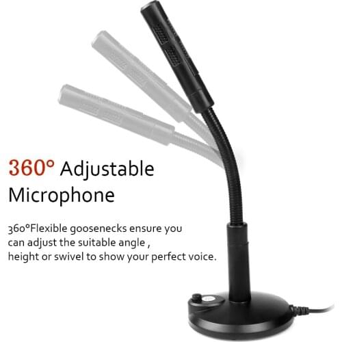 JTKE Mini Microphone For Computer USB Professionnel dslr Gaming Condenser Microphone For Windows