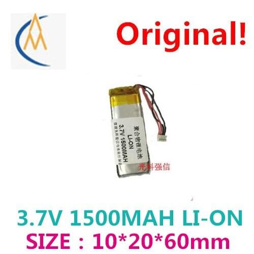 New sufficient capacity polymer li-ion battery 3.7 V 102060 1500 mah GPS radio/equipment/mini toy solar LED model