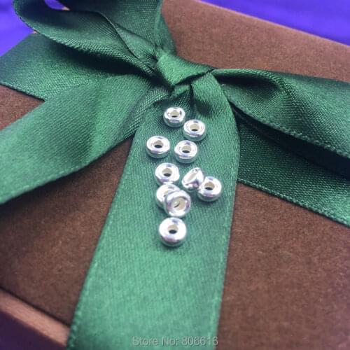 " Fake One Penalty Ten " 40Pcs=5g 925 Sterling Silver Jewelry Spacers Beads Jewelry Accessories