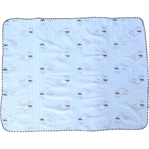 POPETPOP Pet Pee Pad Large Size Baby Dog Mat Reusable Washable Waterproof Fast Absorbing Pad for Mattress Protection (Blue)