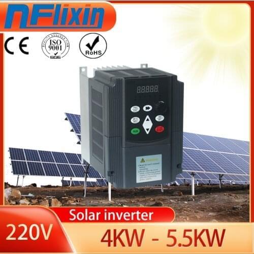 Solar frequency converter 1.5KW 2.2KW 4KW 220V VFD 3 Phase Output Frequency Converter Adjustable Speed