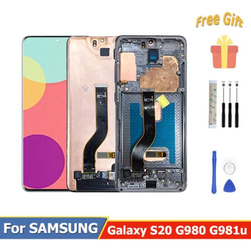 Super Amoled for Samsung Galaxy S20 LCD Display Touch Screen G980f 5g G980F/DS Replacement Digitizer Assembly With Repair Parts