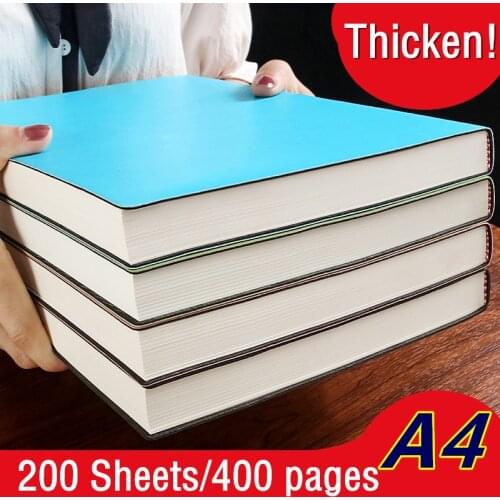 Super Thick!400 Pages Ruled Notebook A4 Daily Notebook Life Records Best for 1-2 Years Writing