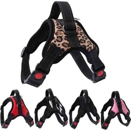 5 Colors 5 Sizes Dog Products Reflective Small Medium Dog Pet Harness Chihuahua Teddy Puppy Vest Harness