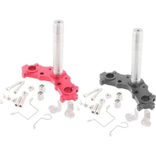 Replacement Aluminum Alloy Motorcycle Steering Triple Clamp Mounting Kit Fit for Yamaha PeeWee PW50 86-07 Motorbike Accs