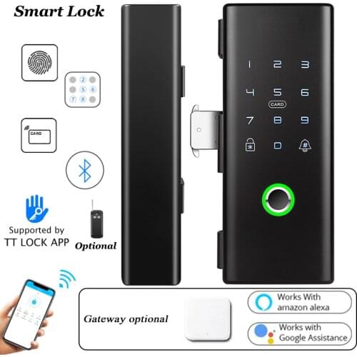 Bluetooth Smart Lock Door Wifi Alexa Sliding Glass Door Lock Wooden door Lock Hotel Fingerprint Lock TTLock Google Home