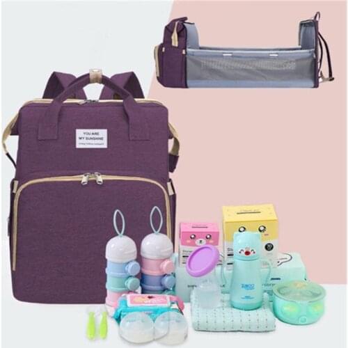 Large Capacity Maternity Bag Diaper Bag Waterproof Baby Bed Bags Baby Care Handbag Diaper Changing Bag Baby Backpack