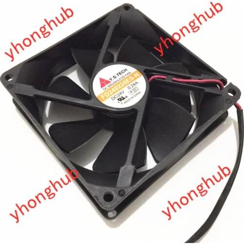 Y.S TECH FD249225ES-N DC 24V 0.24A 92x92x25mm Server Cooling Fan