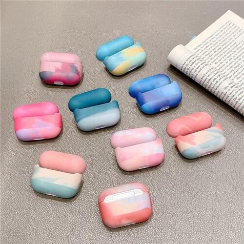 Hard PC Earphone Cases For Apple AirPods Pro 3 Watercolor Painting Earpods Protective Case for Apple Airpods Pro Cute Cover