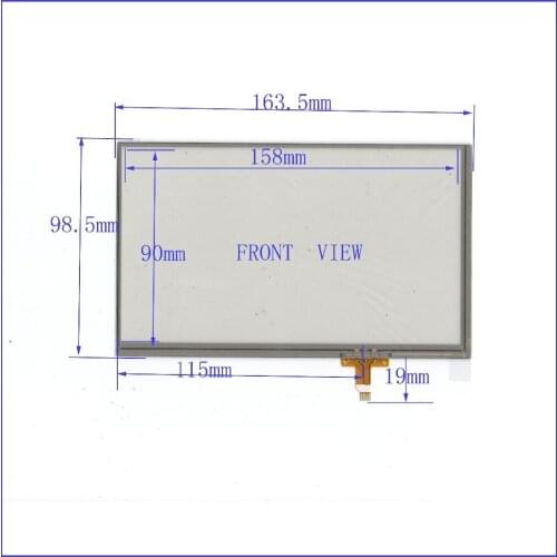 ZhiYuSun 7 inch Touch Screen 4 wire resistive Touch Panel for Industrial Touch Panel 163*98 164*99