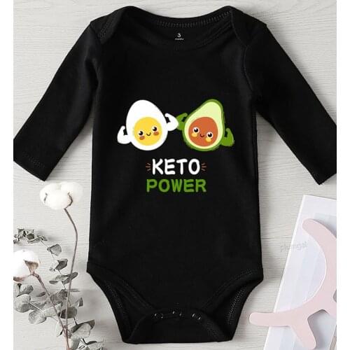 Winter 2021 Costume Toddler Jumpsuits Romper for Babies Outfits for Girls 0-24M Baby Clothes Avocado Prints Baby Shower Gifts