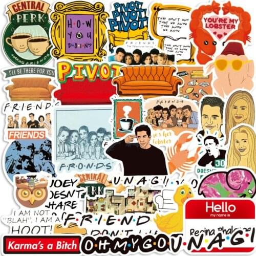 10/30/50 PCS TV series character graffiti toy refrigerator skateboard electric car trolley computer waterproof sticker wholesale