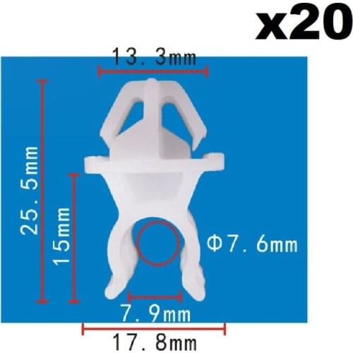 20x For Honda Hood support rod buckle / Nylon Retainer Clip Brand New